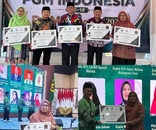 Hadiri Harlah Ke-18 PGM Indonesia di Bogor, Kepala MTsN Bulungan Raih Penghargaan Kepala Madrasah Inspiratif